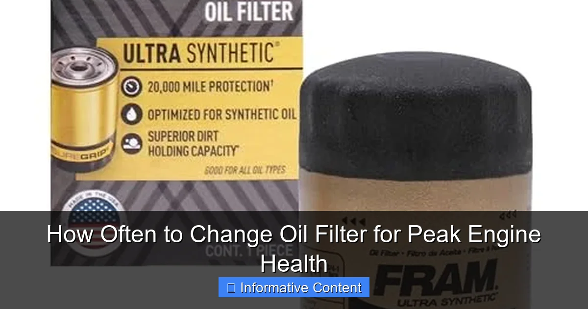 How Often to Change Oil Filter for Peak Engine Health