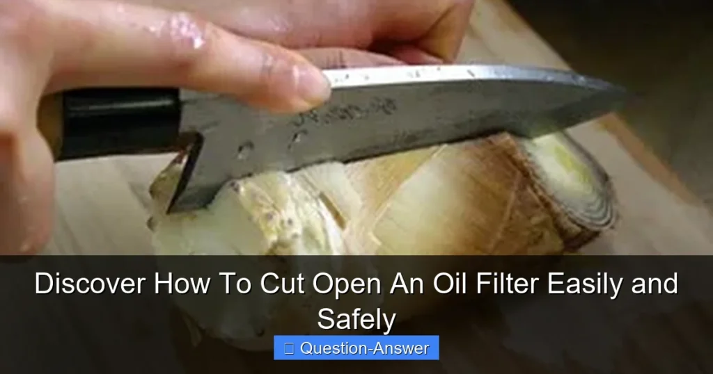 Discover How To Cut Open An Oil Filter Easily and Safely