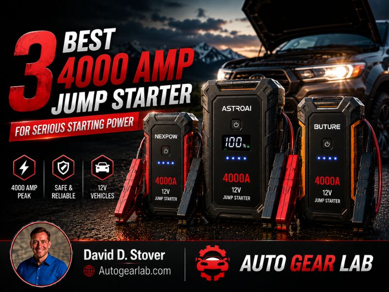 3 Best 4000 Amp Jump Starter for Serious Starting Power