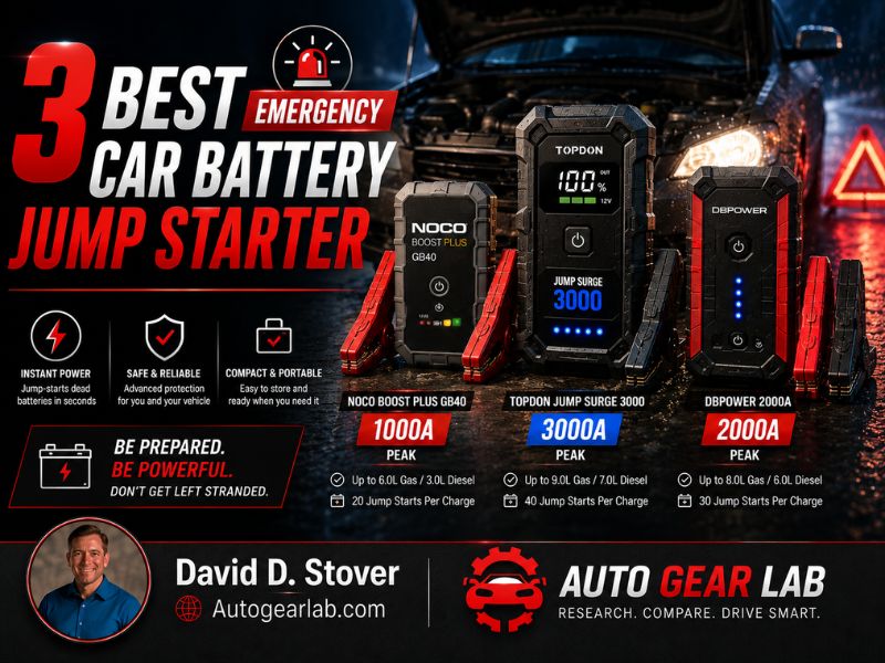 3 Best Emergency Car Battery Jump Starter: Roadside-Ready Picks