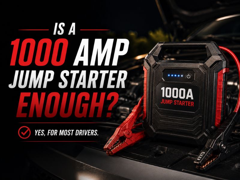 Is a 1000 Amp Jump Starter Enough? Engine Size and Power Guide
