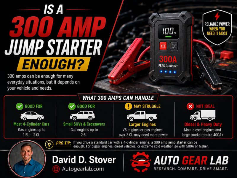 Is a 300 Amp Jump Starter Enough? Power and Engine Size Guide