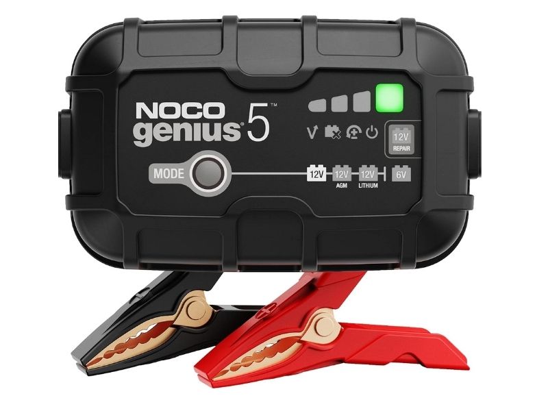NOCO GENIUS5 5A Smart Car Battery Charger - Best Balance for Most Garages