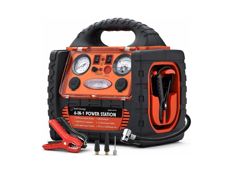 Tyrell Chenergy 2200A Jump Starter with 400W Power Inverter