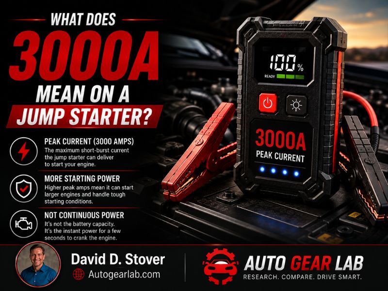 What Does 3000A Mean on a Jump Starter? Power Rating Explained