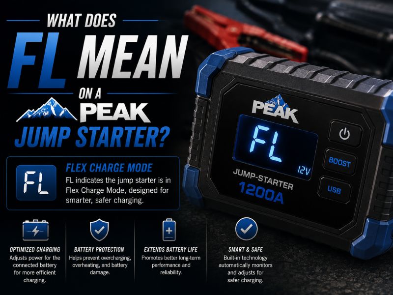What Does FL Mean on a PEAK Jump Starter? Display Code Explained