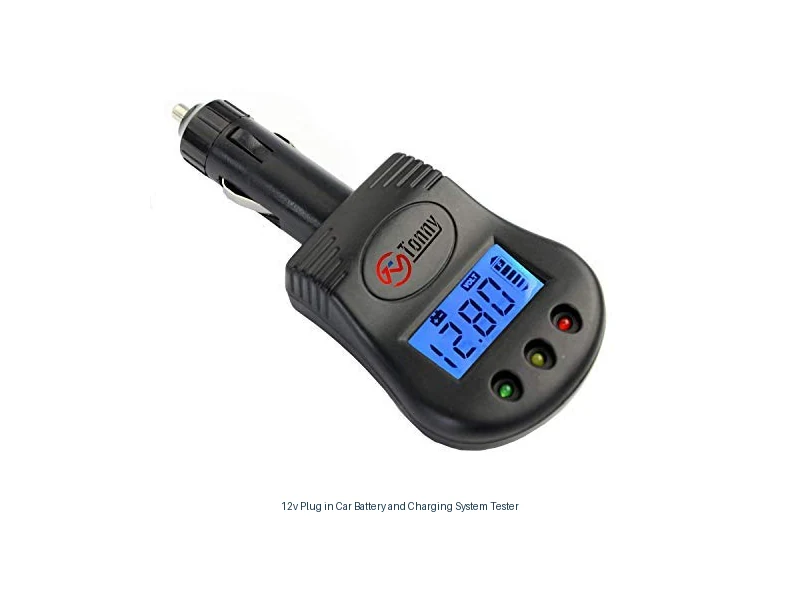 12v plug in car battery and charging system tester