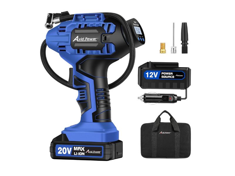 AVID POWER 20V Cordless Tire Inflator – Best Pistol-Grip Alternative