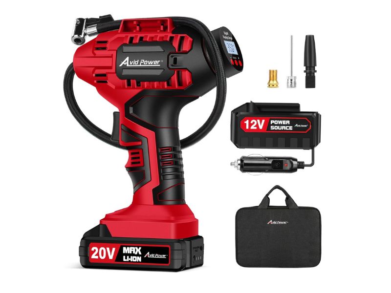 AVID POWER Cordless Tire Inflator — Best Dual-Power Pick