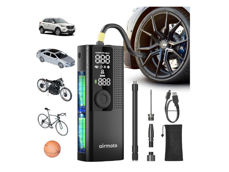 Airmoto Tire Inflator Portable Air Compressor — Best Overall Compact Pick