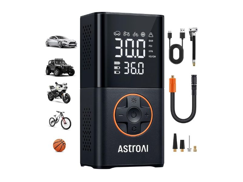 AstroAI L7 Tire Inflator Portable Air Compressor - Best Lightweight Value