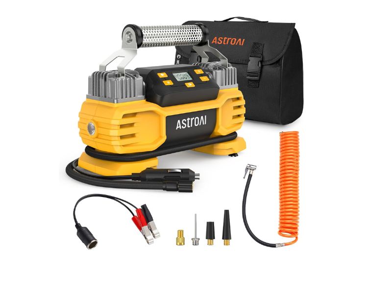 AstroAI T2 Heavy-Duty Tire Inflator - Best Dual-Cylinder Value Pick