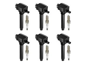 BDFHYK UF648 Ignition Coil Pack and 97390 Spark Plug Set of 6