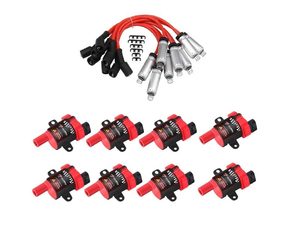 CarBole Round Coil and 8mm Spark Plug Wire Set