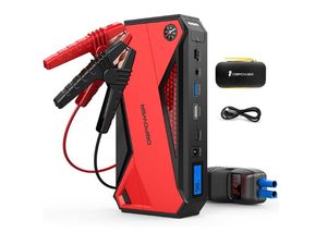 DBPOWER 1600A 18000mAh Portable Jump Starter - Best with LCD Display