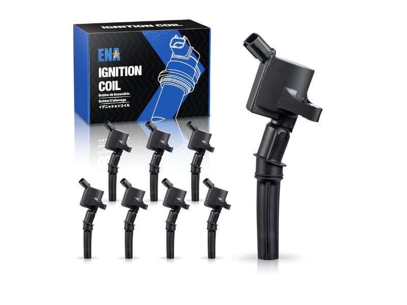 ENA Set of 8 Curved Boot Ignition Coil Pack DG508