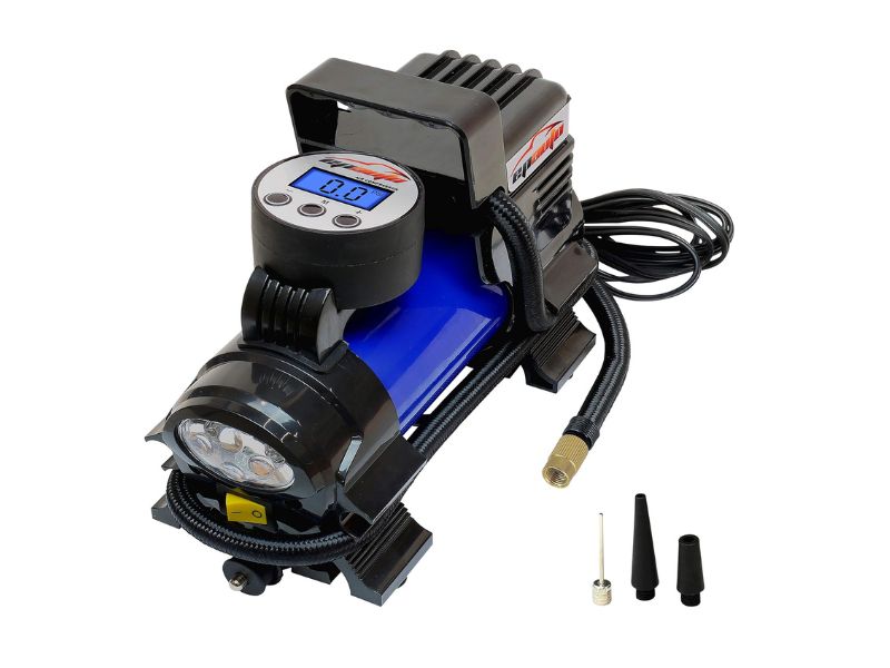 EPAuto 12V DC Portable Air Compressor Pump - Best Easy-to-Use Digital Inflator