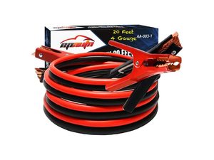 EPAuto 4-Gauge 20-Foot 500A Booster Jumper Cables - Best Complete Roadside Kit