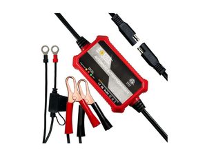 FOVAL 1000mA 12V Smart Automatic Trickle Charger - Best Compact 1A Value