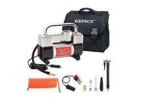 GSPSCN Heavy Duty Double Cylinder Tire Inflator - Best Heavy-Duty DC Tire Inflator