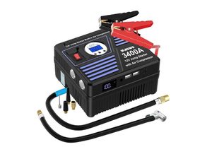 JF.EGWO 3400A Jump Starter with 150 PSI Air Compressor - Best High-Power Lithium Pick