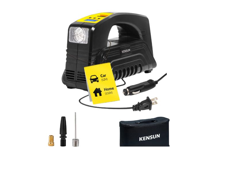 Kensun AC/DC Digital Tire Inflator - Best Straightforward Home and Car Pick