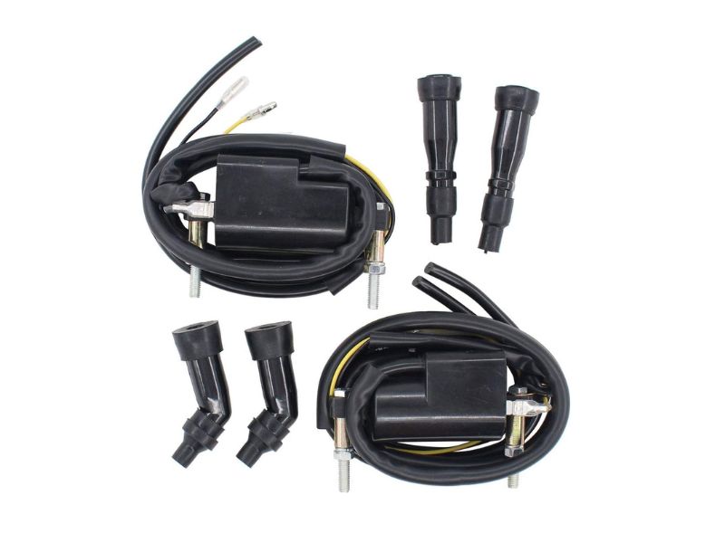 MOTOKU Pack of 2 12V Ignition Coils for Suzuki, Kawasaki, and Honda Motorcycles