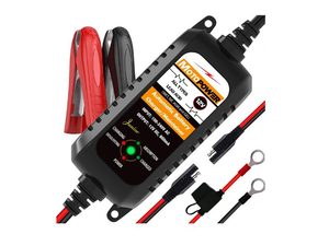 MOTOPOWER 12V 800mA Automatic Battery Charger - Best Budget Maintainer