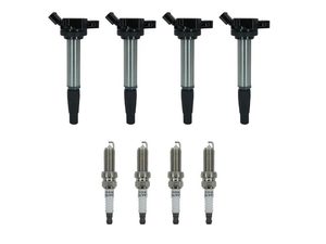 Marsram UF596 Ignition Coil and Double-Iridium Spark Plug Set