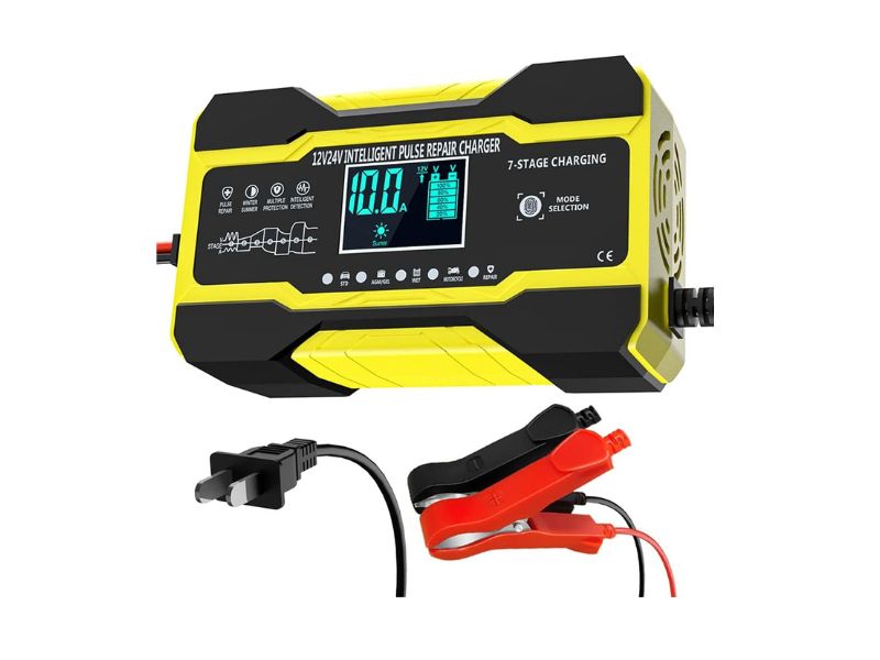 NEXPEAK NC201 10A Smart Battery Charger - Best Fast-Charging Float Charger