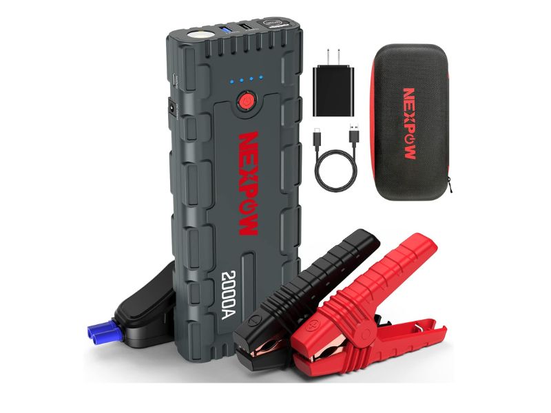 NEXPOW 2000A Portable Car Jump Starter - Best Multi-Function Value