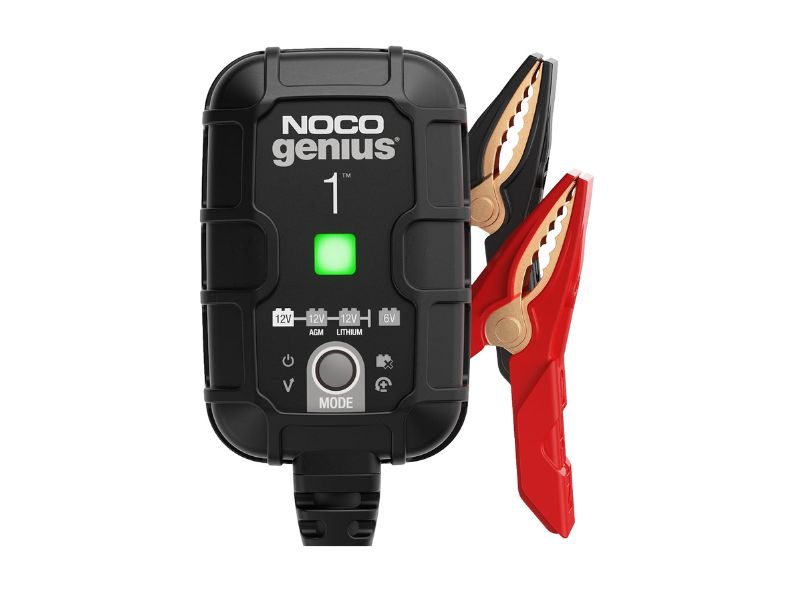 NOCO GENIUS1 1A 6V/12V Smart Battery Charger - Best Overall