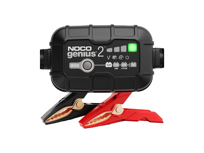 NOCO GENIUS2 2A Smart Car Battery Charger - Best Compact 2A Recovery Charger