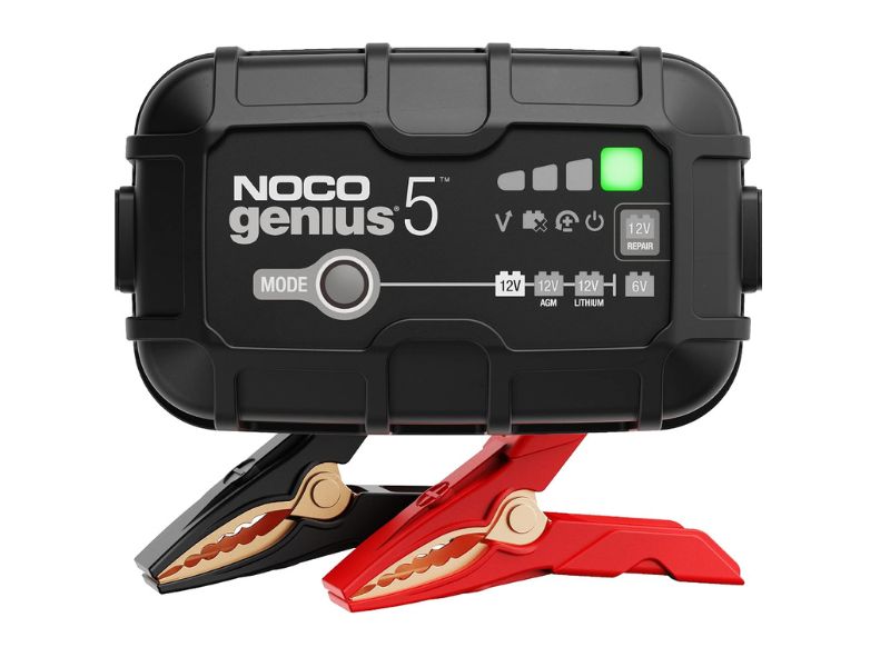 NOCO GENIUS5 5A 6V/12V Smart Battery Charger - Best Overall Balance