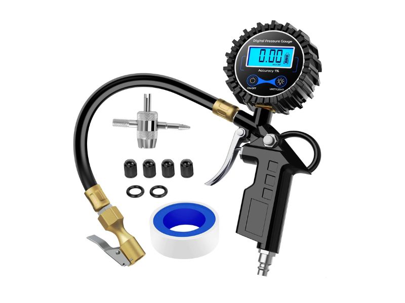 Nilight 50026R Digital Tire Inflator Pressure Gauge - Best Budget LED Display Pick
