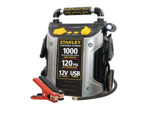 STANLEY 1000 Peak Amp Jump Starter with 120 PSI Compressor - Best Overall