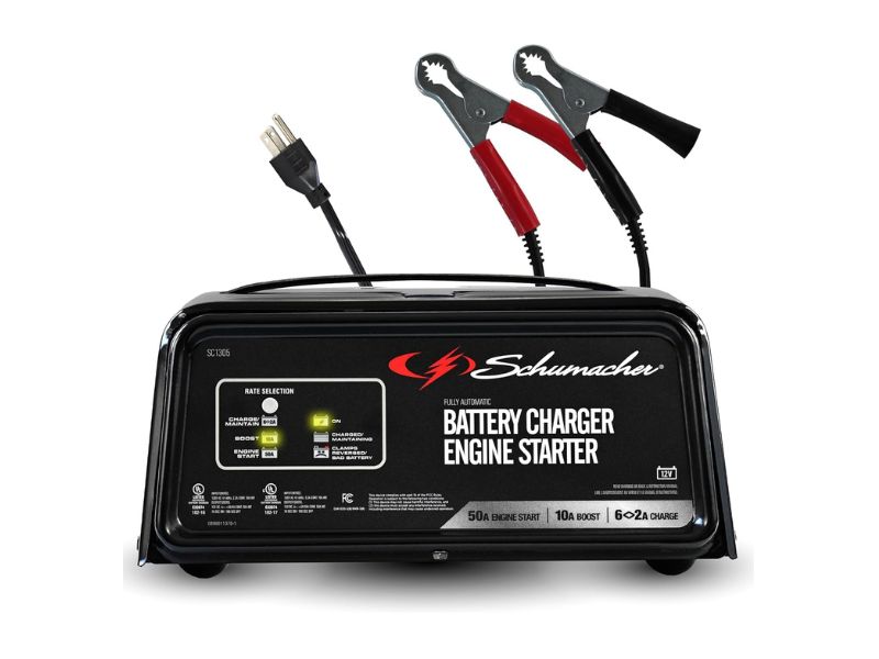 Schumacher Electric SC1305 50A Battery Charger and Engine Starter - Best Simple Home-Garage Pick