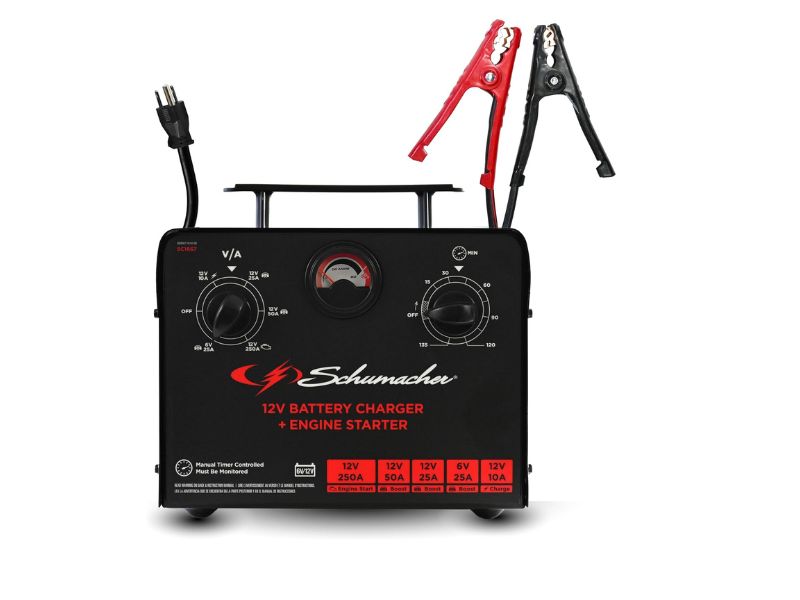 Schumacher Electric SC1667 250A 6V/12V Timer-Controlled Battery Charger and Jump Starter - Best Newer Manual Design