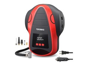 TEROMAS Tire Inflator Portable Air Compressor - Best ACDC Compact Pick