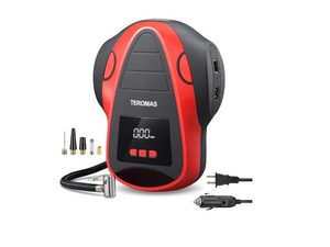 TEROMAS Tire Inflator Portable Air Compressor - Best ACDC Portable Inflator