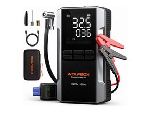 WOLFBOX Air 3000A Jump Starter with Air Compressor