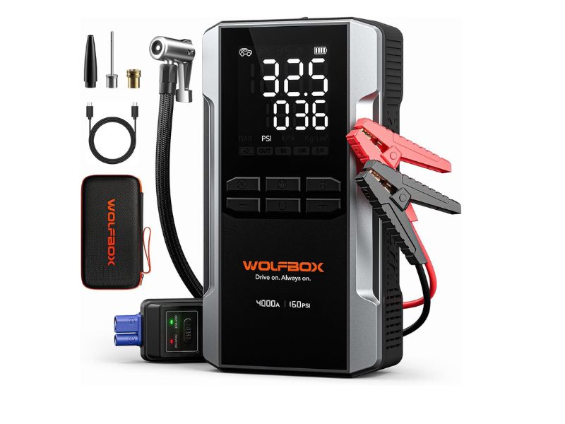 WOLFBOX MegaVolt 24 Air 4000A Jump Starter - Best for Trucks and SUVs