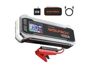 WOLFBOX MegaVolt24 4000A Jump Starter - Best USB-C Power Pick
