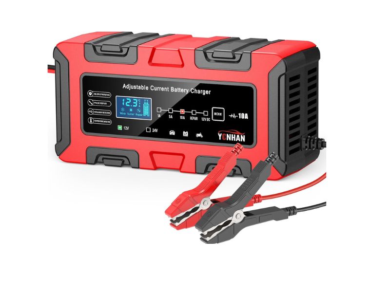  YONHAN 10A 12V/24V Smart Battery Charger - Best Budget Fast Charger