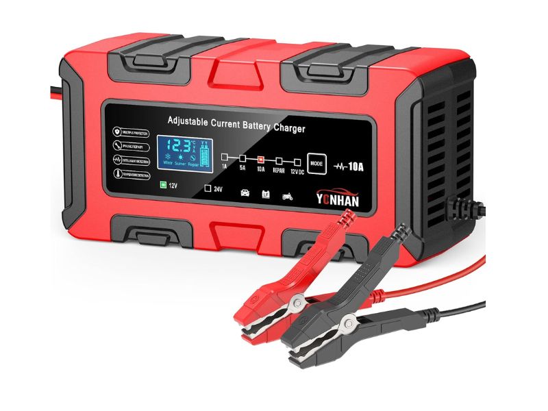 YONHAN 10A 12V/24V Smart Battery Charger - Best Fast-Charging Value