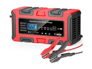 YONHAN 10A 12V24V Smart Battery Charger - Best LCD Charger