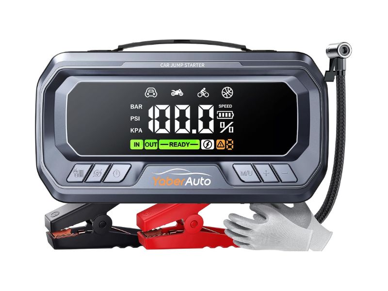YaberAuto YA90 8000A Jump Starter with Air Compressor - Best Heavy-Duty Power