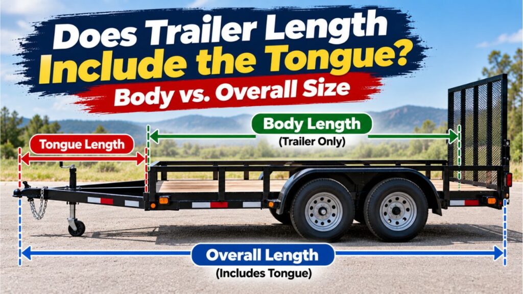 Does Trailer Length Include the Tongue? Body vs. Overall Size