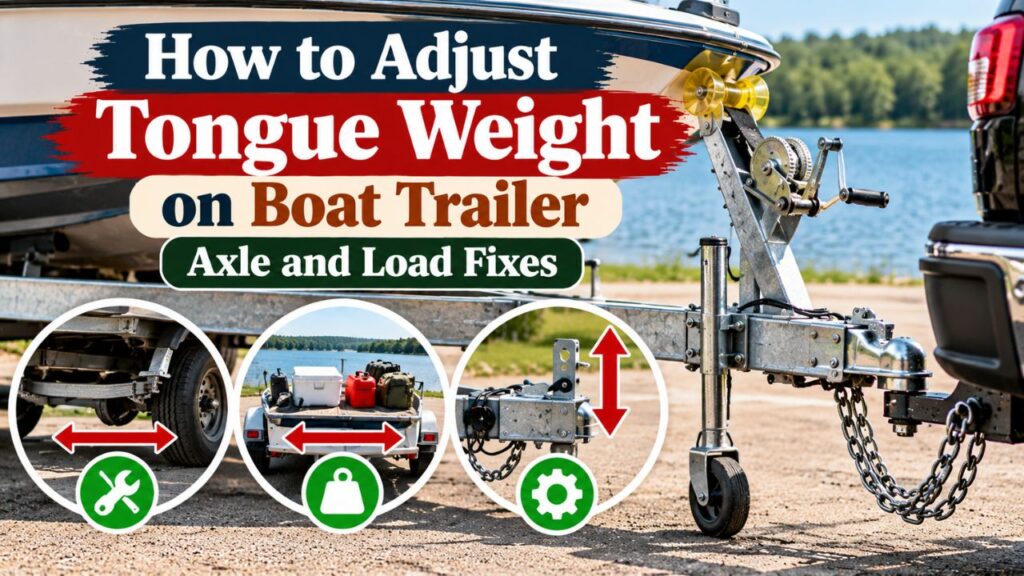 How to Adjust Tongue Weight on Boat Trailer: Axle and Load Fixes