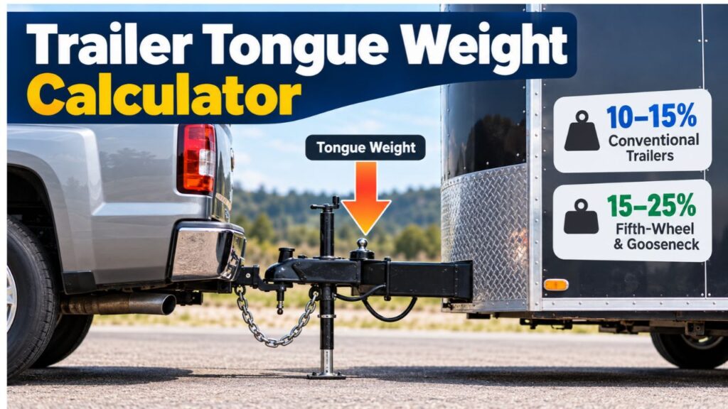 Trailer Tongue Weight Calculator: Estimate Hitch Weight Range